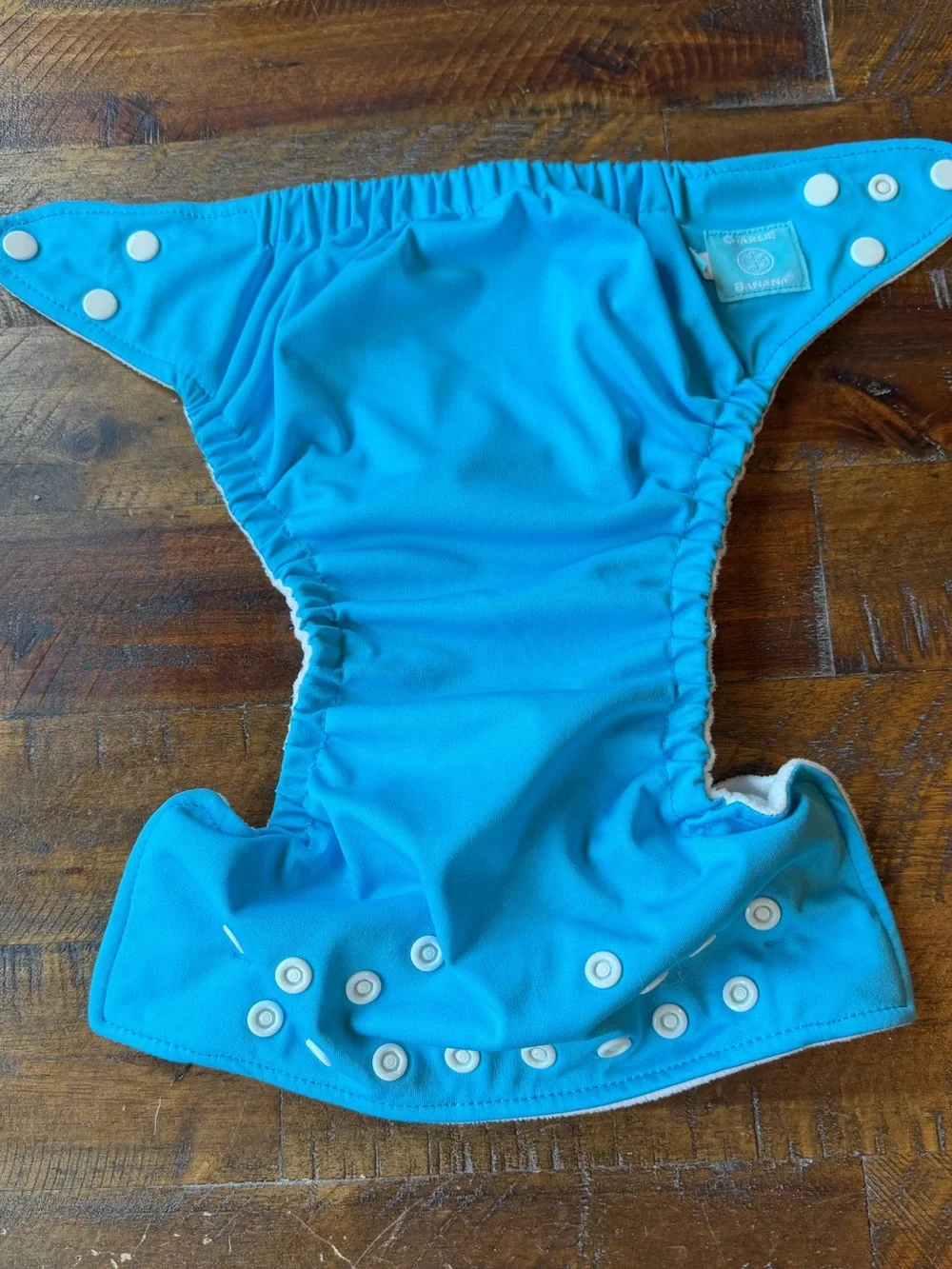 Charlie Banana Bright Blue Snap Cloth Diaper